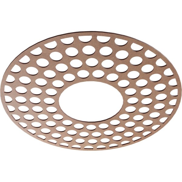 Fink Wood Fretwork Pierced Ceiling Medallion, Wood (Paint Grade), 34OD X 12 3/8ID X 3/8T